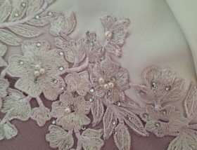 beaded detail on dress