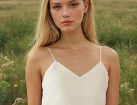Ivory chiffon top