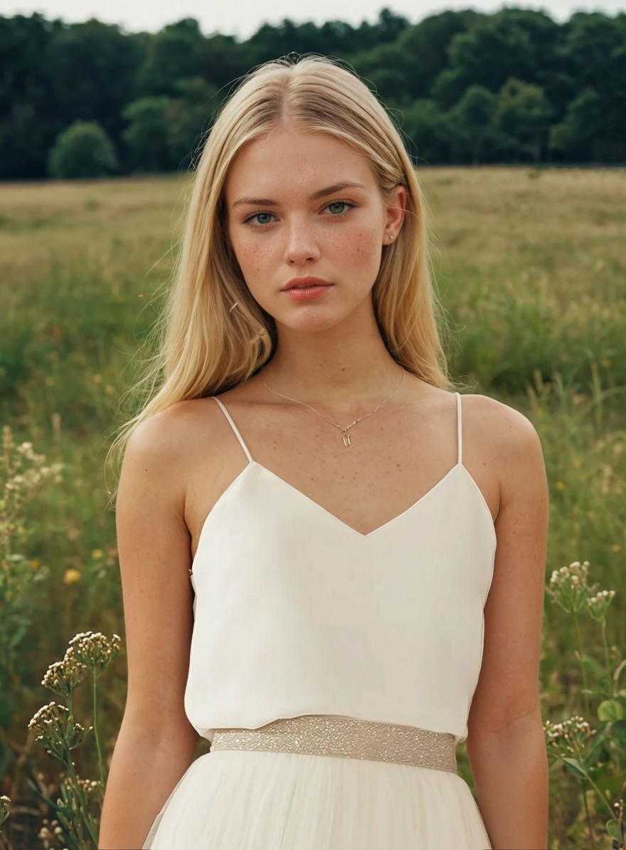 Ivory chiffon top
