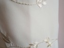Gold embroidery detail on wedding dress